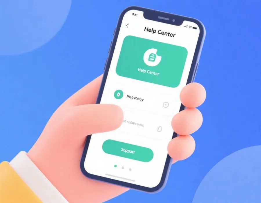 手机游戏帮助与支持示意图